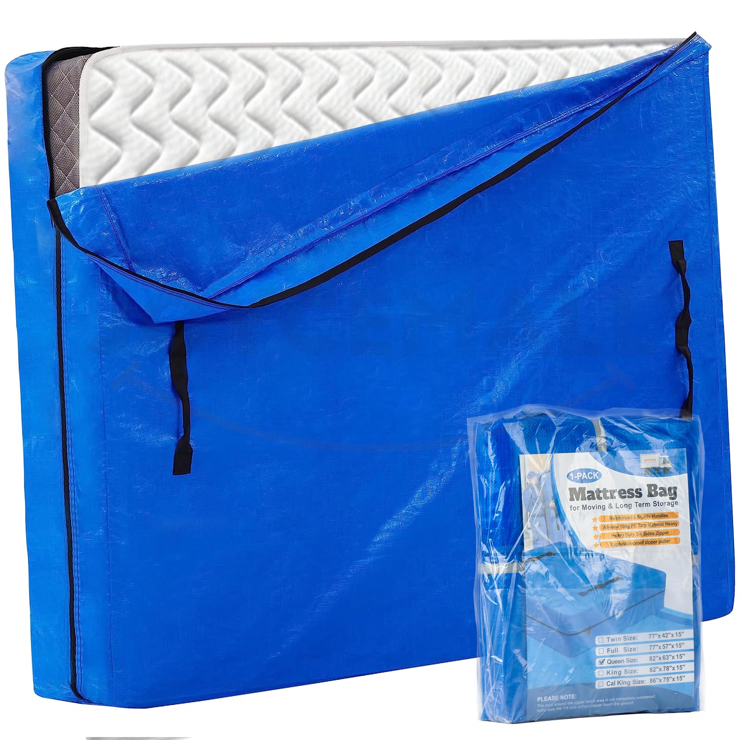 JOYCEMALL Super King Mattress Bag for Moving | Heavy Duty Waterproof Cover