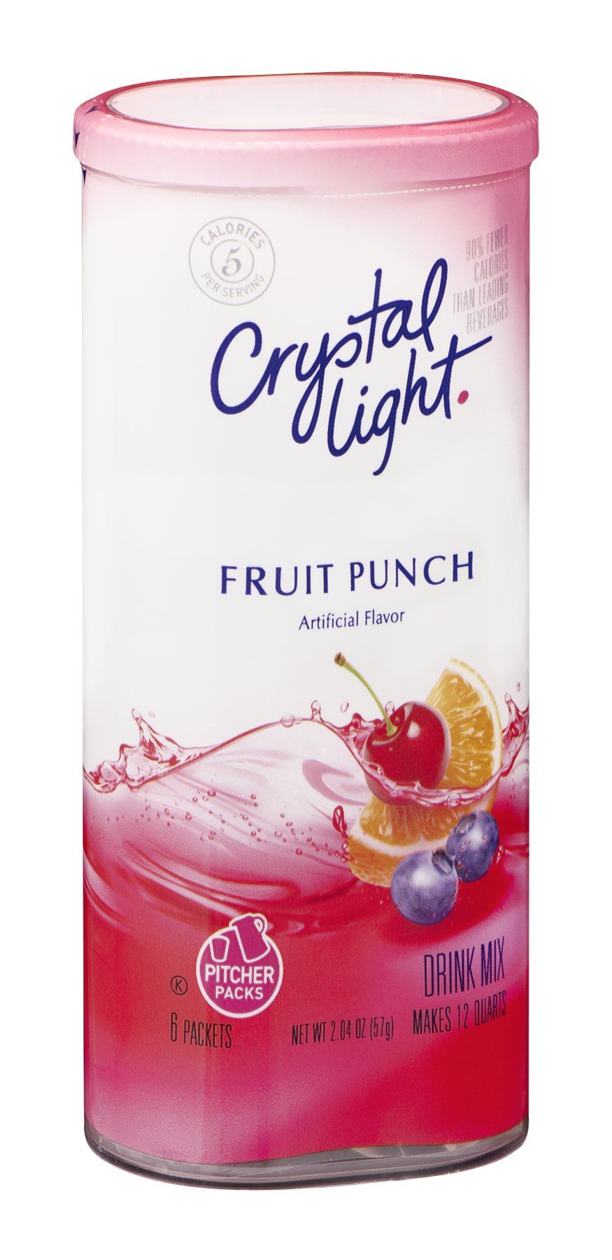 Crystal Light Fruit Punch Drink Mix – Sugar-Free Powder (12 Quarts)
