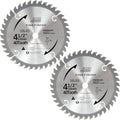 115mm Circular Saw Blade 2-Pack | 40T Fine Finish Wood