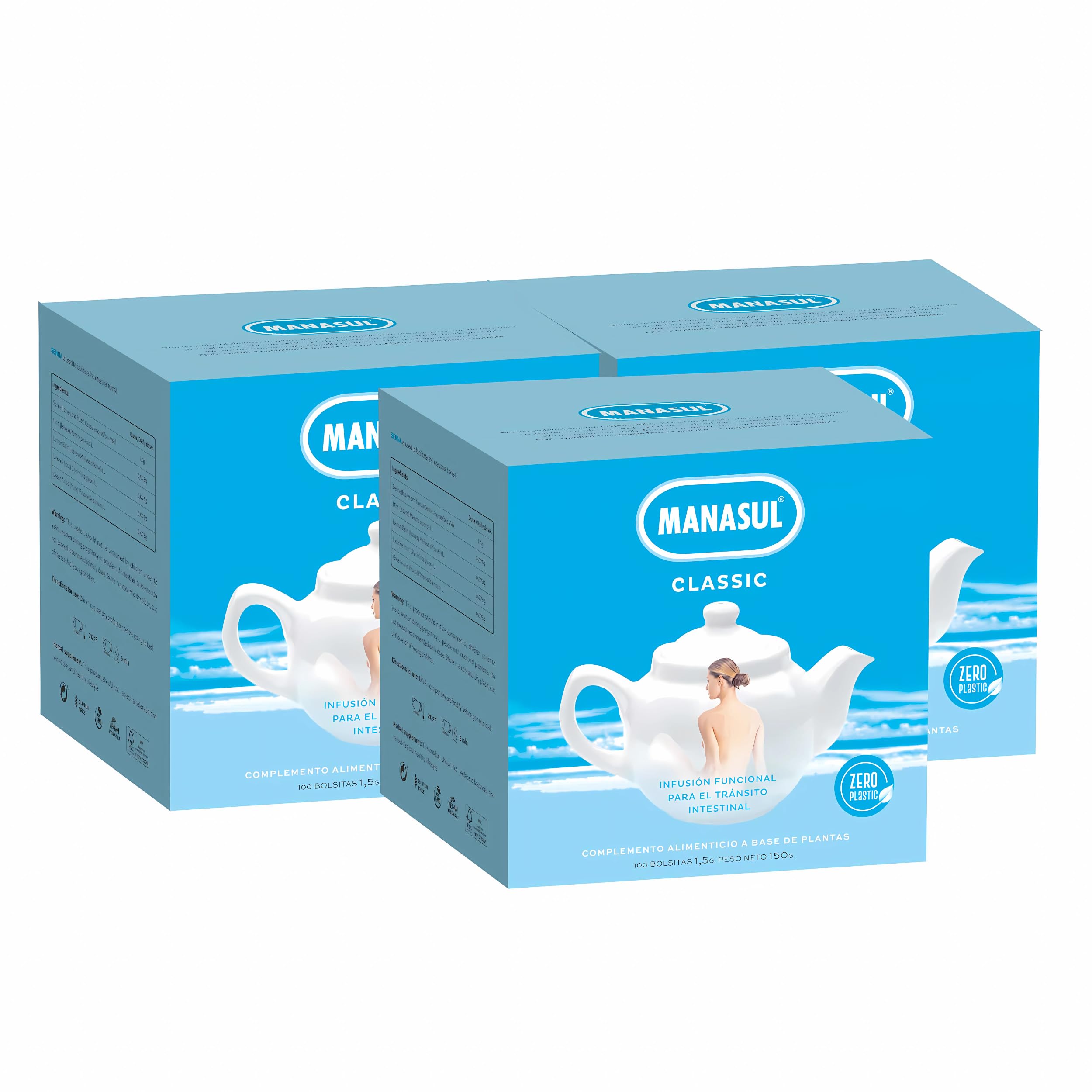Manasul Classic Natural Laxative Infusion – Senna & Herbal Detox Tea