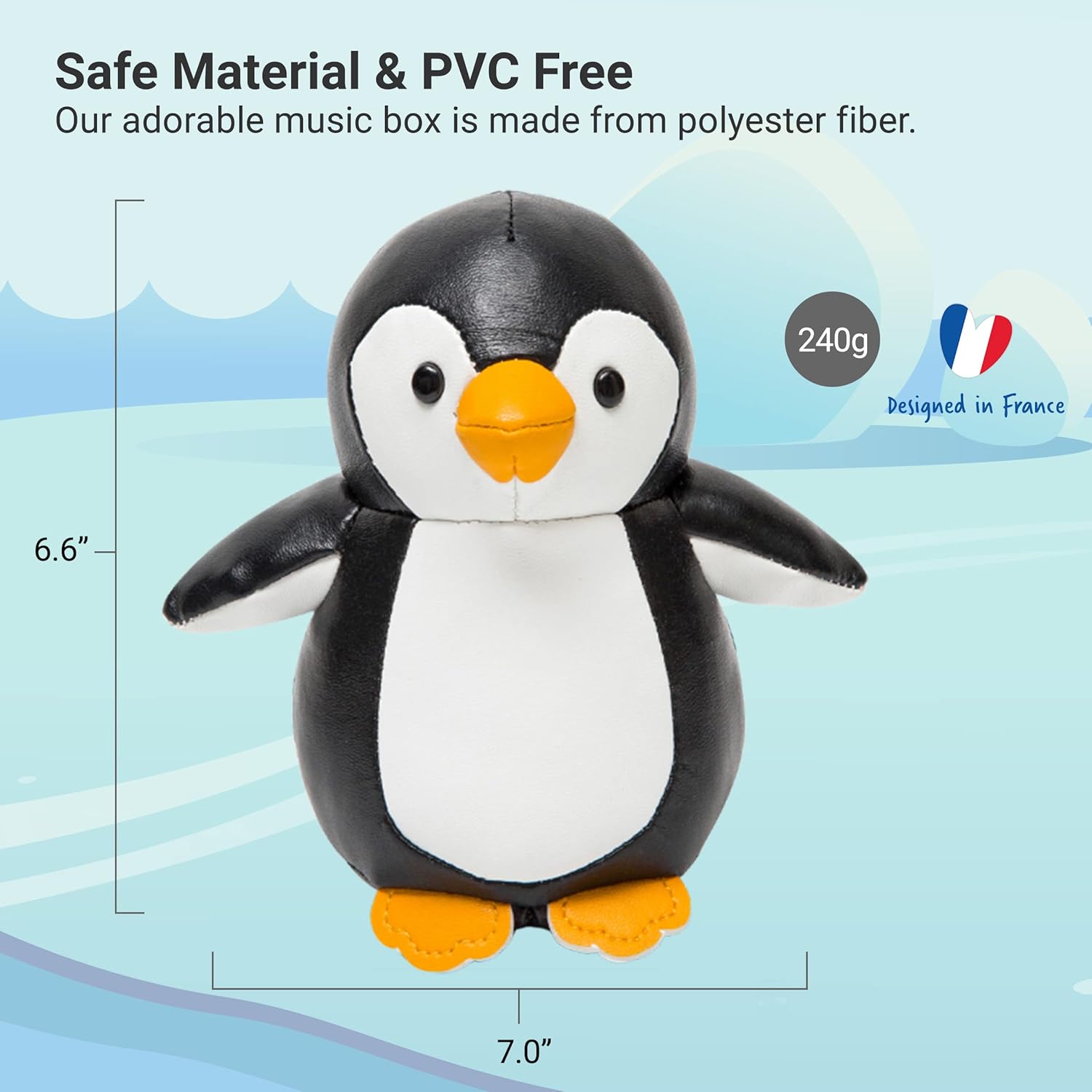 Little Big Friends: Sea Collection Pull-String Musical Animal Toy - Martin the Penguin