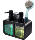 Jolof Store 4-in-1 Kitchen Soap Dispenser Set with Sponge Caddy – Black