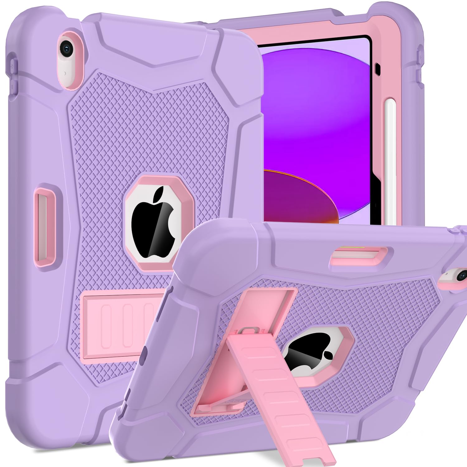 TOPWANT iPad 11th/10th Gen Case – Rugged Shockproof Cover with Holder