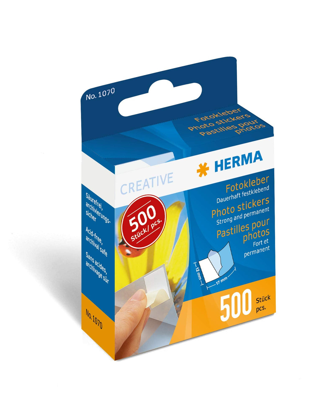 HERMA 9370 Photo Tapes – 20,000 Double-Sided Adhesive Pads for Albums