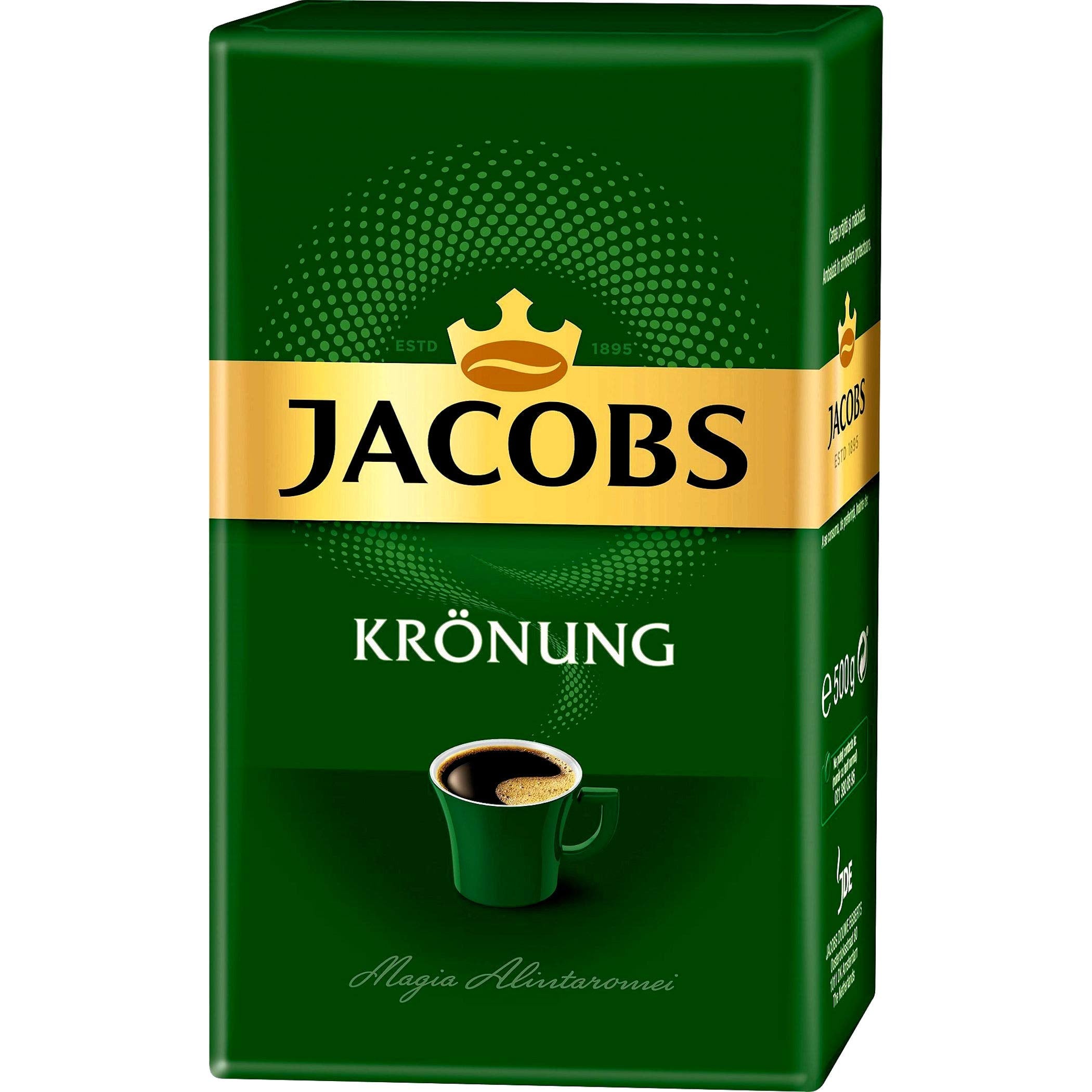 Jacobs Krönung Malta Coffee – Premium Roasted Ground Coffee, 500 g