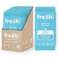FreshWipes Antibacterial Body Wipes - 5 Pack (60) - Coconut Breeze
