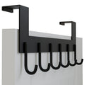 WEBI Over The Door Hooks – Black Towel and Coat Hanger Rack for Bathroom