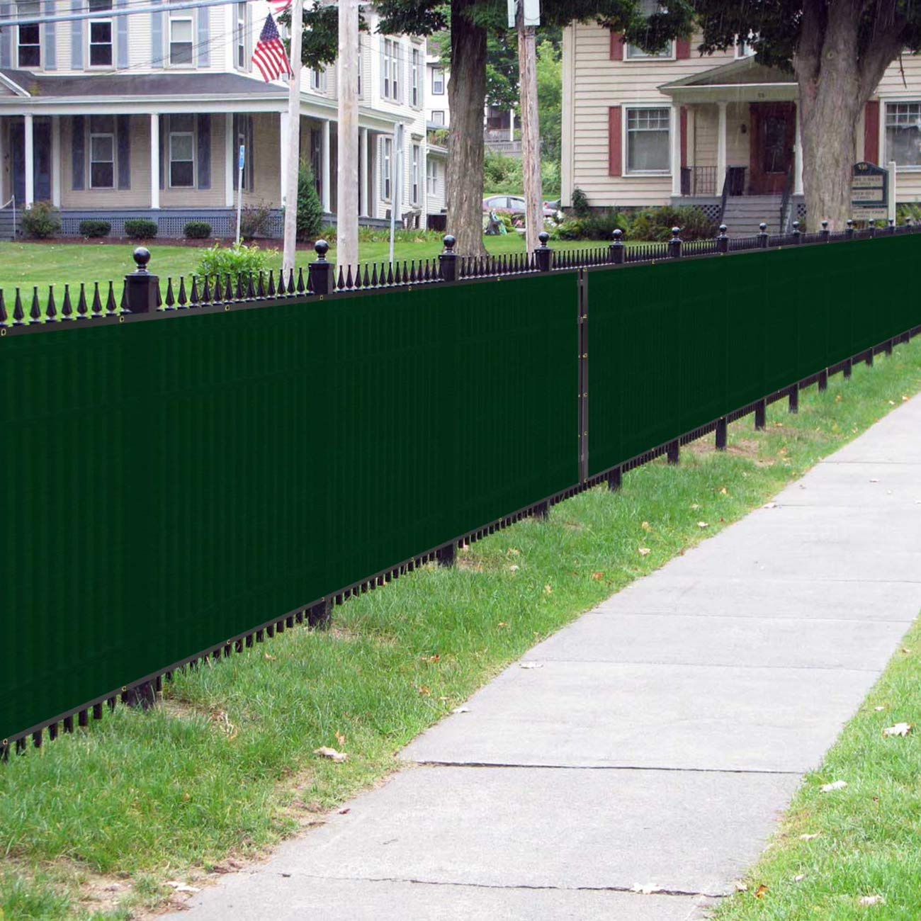 Sunnyglade Privacy Fence Screen - 6 x 50 ft HDPE Garden Mesh, Green