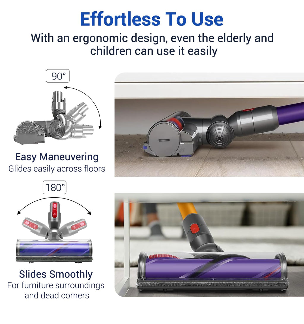 DAMAIYI Direct Drive Cleaner Head for Dyson V7 V8 V10 V11 V15 Vacuums