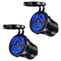Thlevel Dual USB-C Car Charger Socket | Waterproof 12V/24V PD Fast Charge