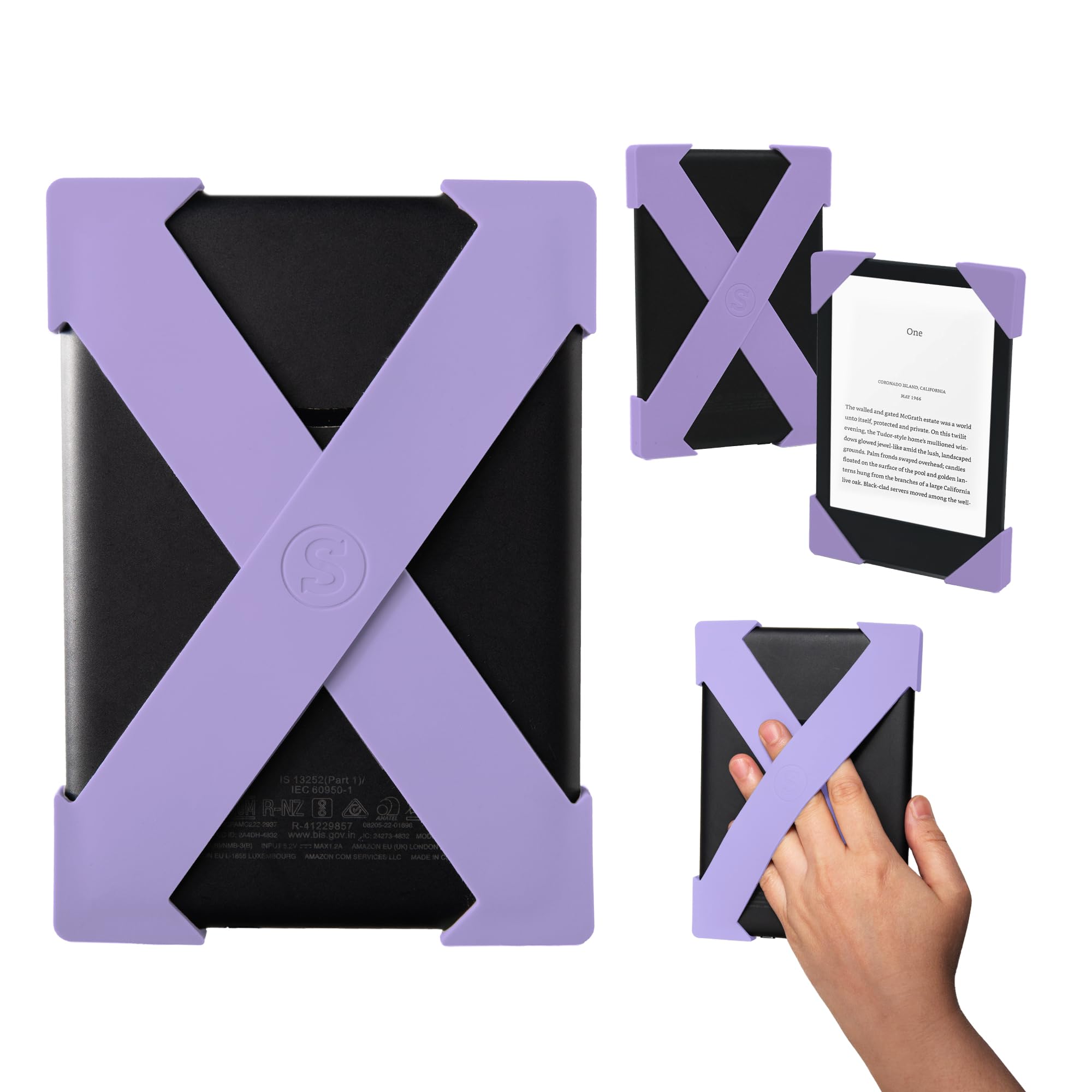 Strapsicle Kindle & Kobo Hand Strap - Large 2-Pack for Paperwhite - Lilac