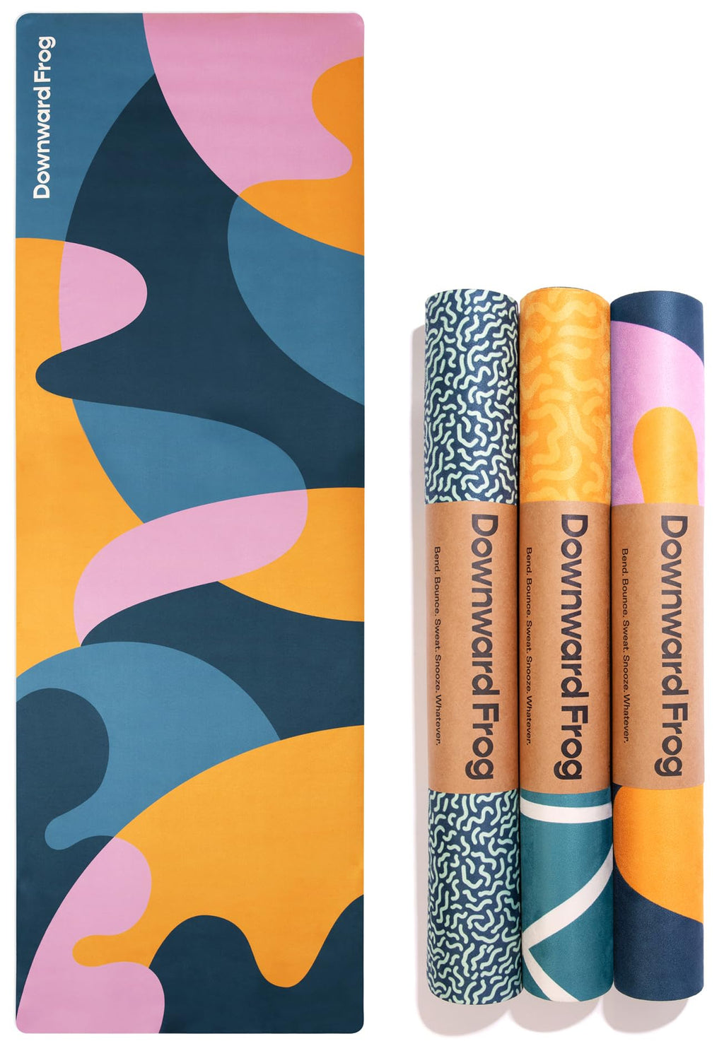 Jolof Store Printed Yoga Mat – Eco Natural Rubber Travel Mat for Hot Yoga