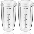 Jolof Store 32oz Blender Cups (2 Pack) for NutriBullet 600W & 900W