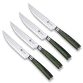 HexClad 4-Piece Steak Knife Set | Damascus Steel & Pakkawood Handles