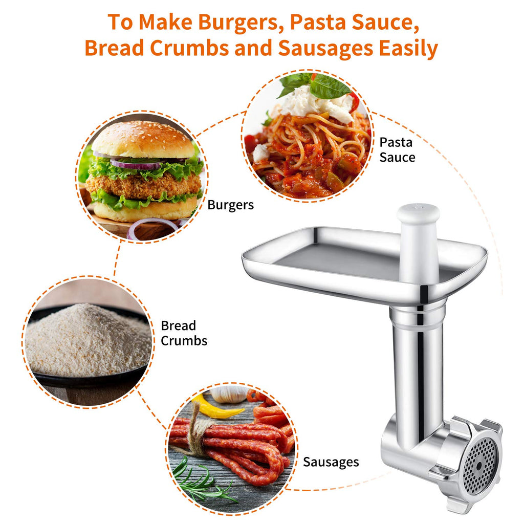Gdrtwwh Metal Food Grinder Attachment for KitchenAid Stand Mixers