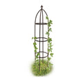 Jolof Store Metal Obelisk Garden Trellis – 190cm Plant Support, Brown