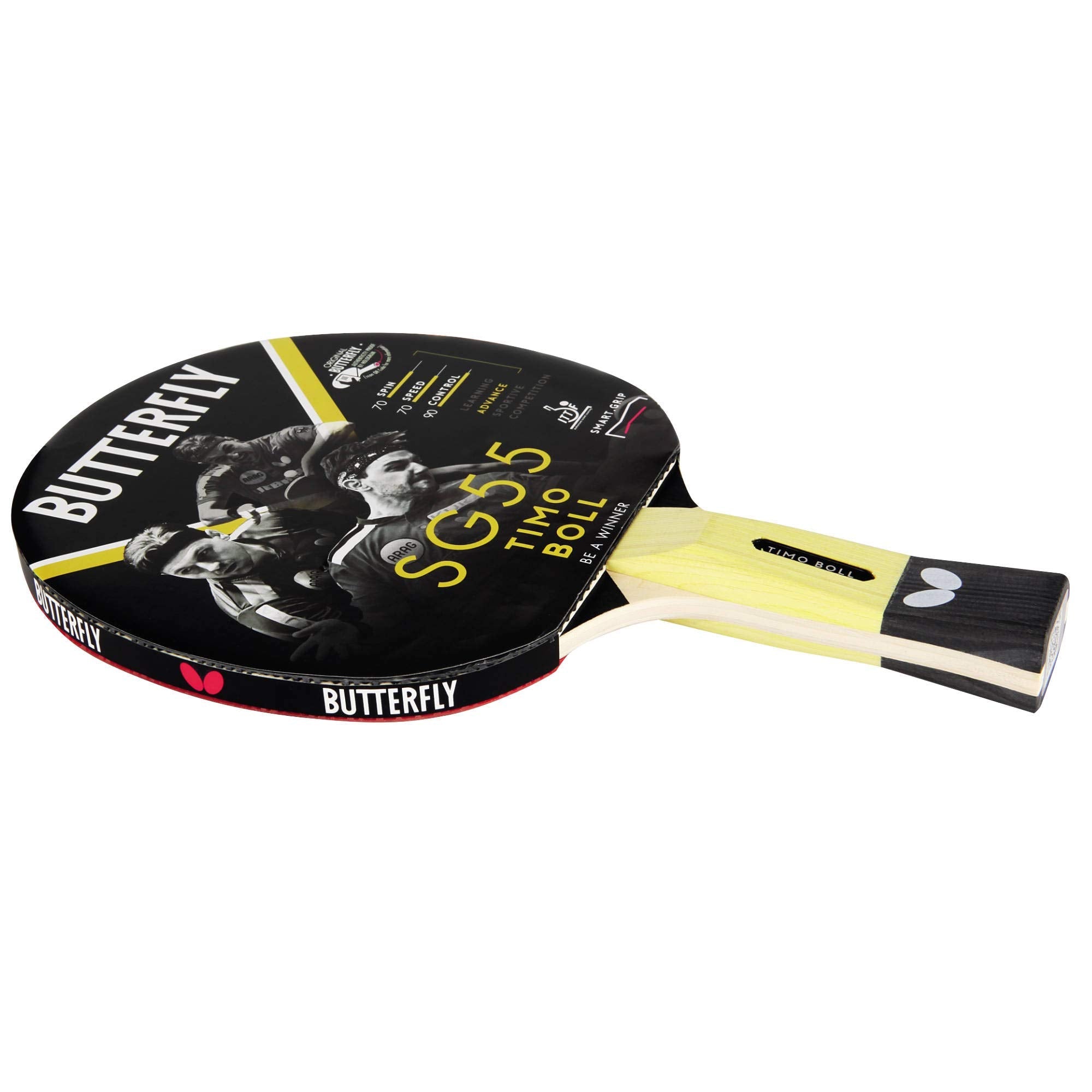 Butterfly Timo Boll SG55 Table Tennis Bat | ITTF Approved 1.5mm Rubber