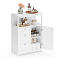VASAGLE Bathroom Storage Cabinet – 3-Drawer Floor Unit with Adjustable Shelf