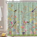 Hykiee Floral Shower Curtain | Waterproof Mildew Resistant Polyester