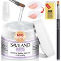 Saviland 60g Clear Builder Gel Kit | Nail Extension & Strengthening Set