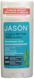 Jason Tea Tree Oil Natural Deodorant Stick - Aluminum-Free - 3 x 71g