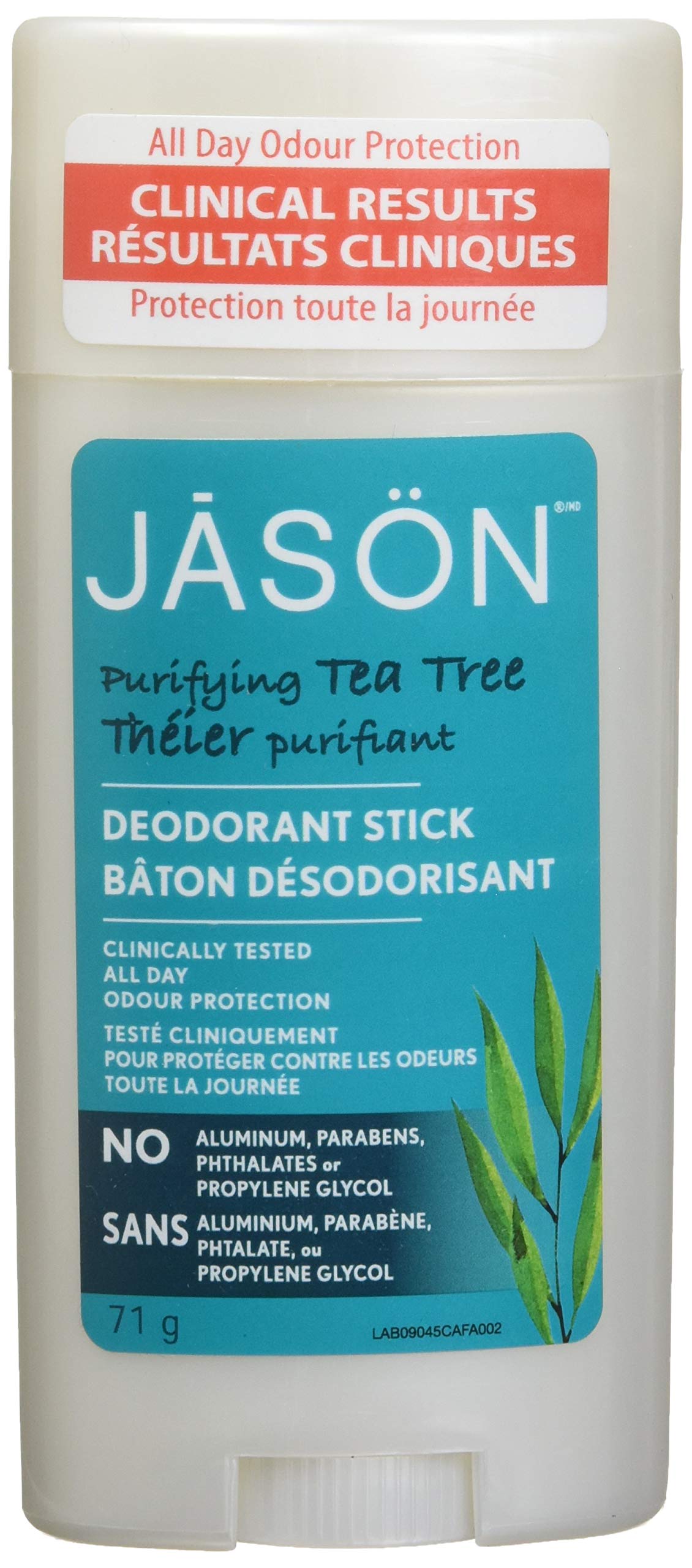 Jason Tea Tree Oil Natural Deodorant Stick - Aluminum-Free - 3 x 71g