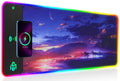 GIM RGB Gaming Mouse Pad with 15W Wireless Charging - Purple, 800x300mm