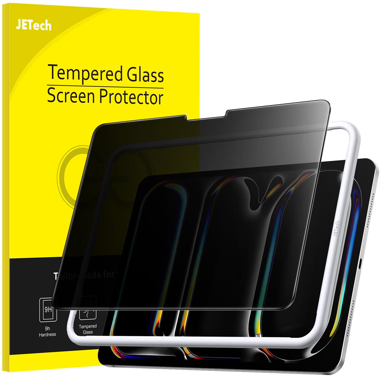 JETech iPad Pro 11-Inch (2025/2024) Privacy Tempered Glass Screen Film