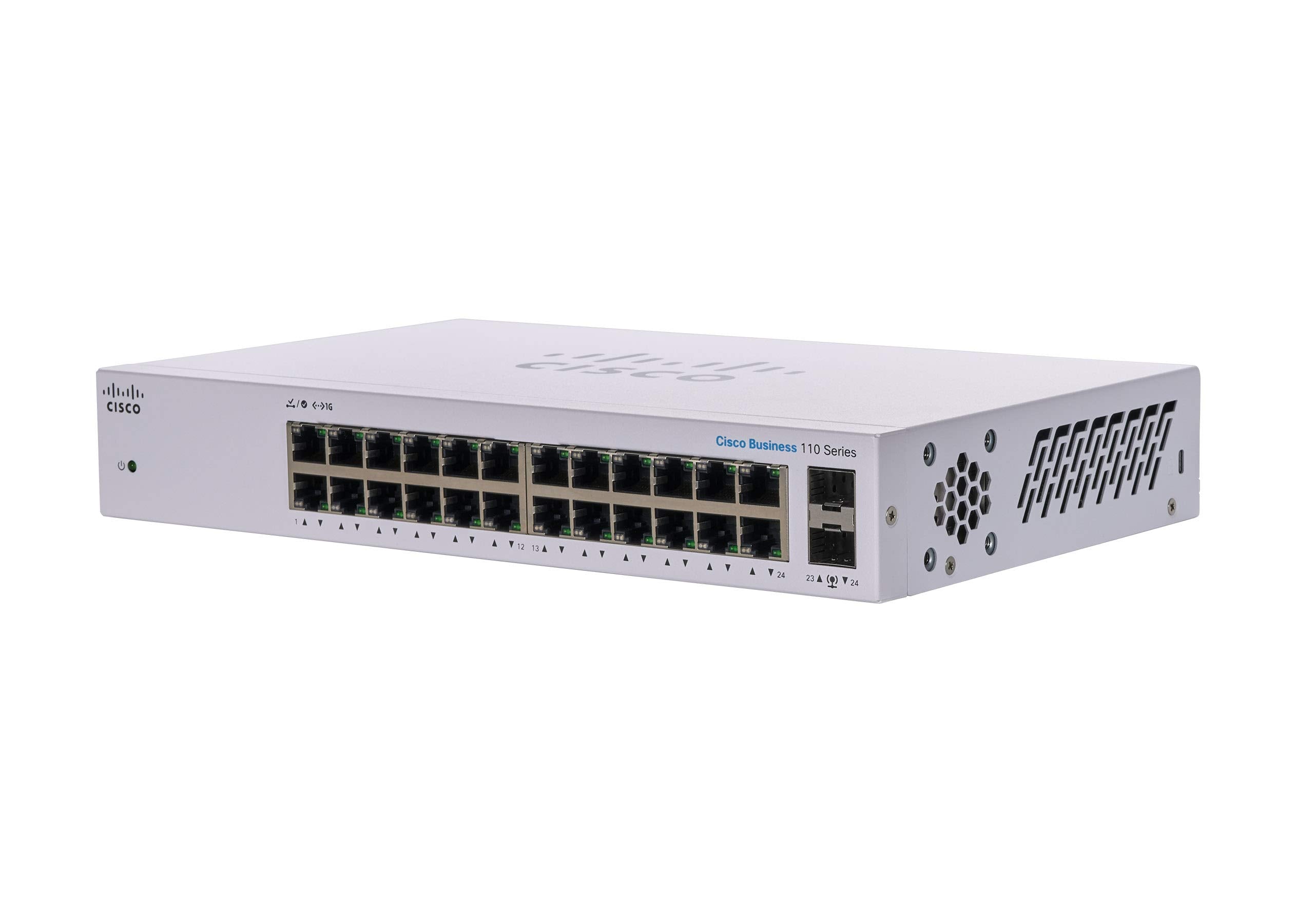 Cisco CBS110-24T-UK Unmanaged Switch | 24 Port Gigabit Ethernet | 2 SFP
