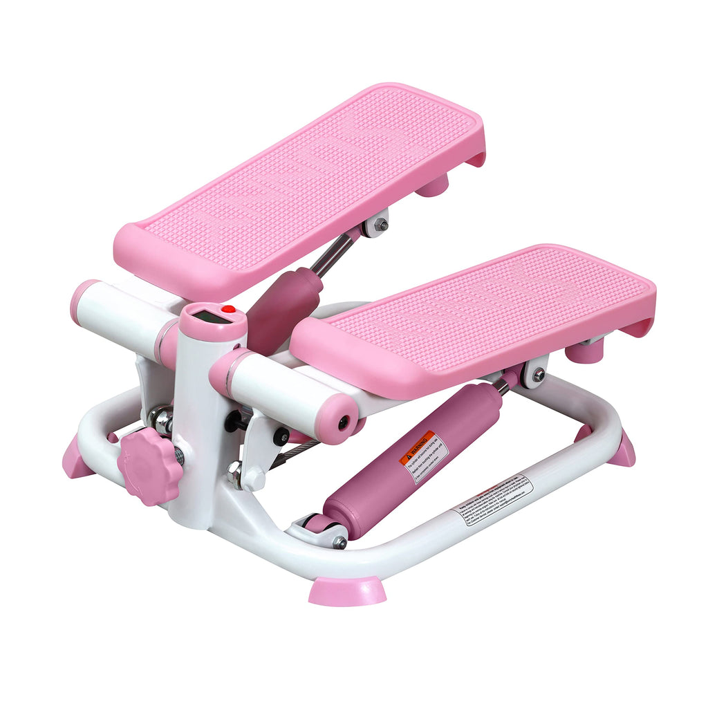 Sunny Health & Fitness Mini Stair Stepper – Portable Pink Exercise Machine
