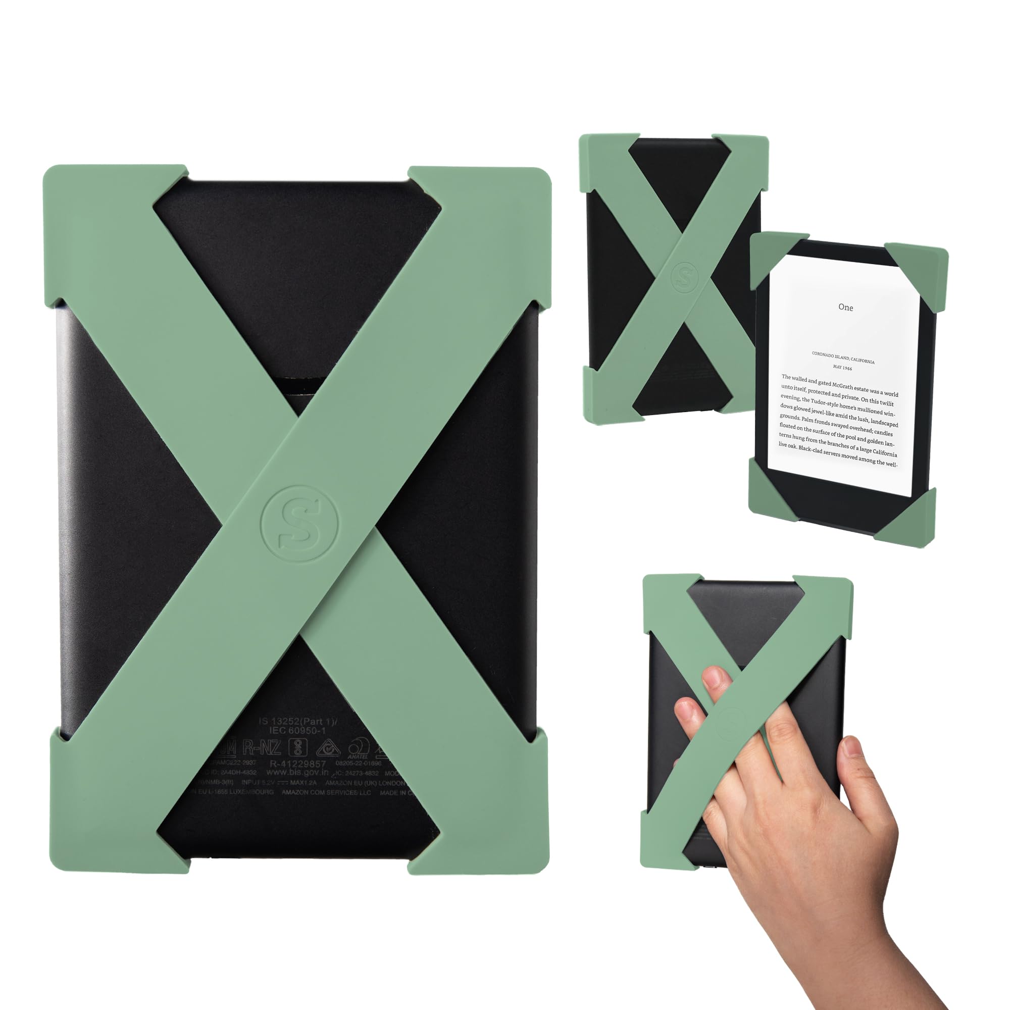 Strapsicle Kindle & Kobo Hand Strap - 2 Pack Lightweight Grip - Sage