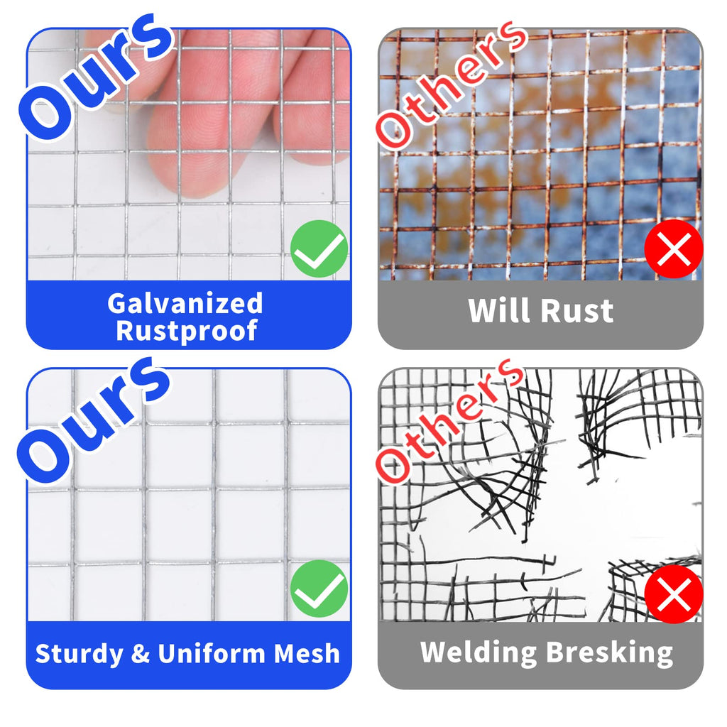 Rodent Mesh – 6m x 50cm Galvanized Hardware Cloth Wire Roll