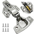 WAIZHIUA 12-Piece Soft Close Cabinet Hinges – Full Overlay Steel Hardware