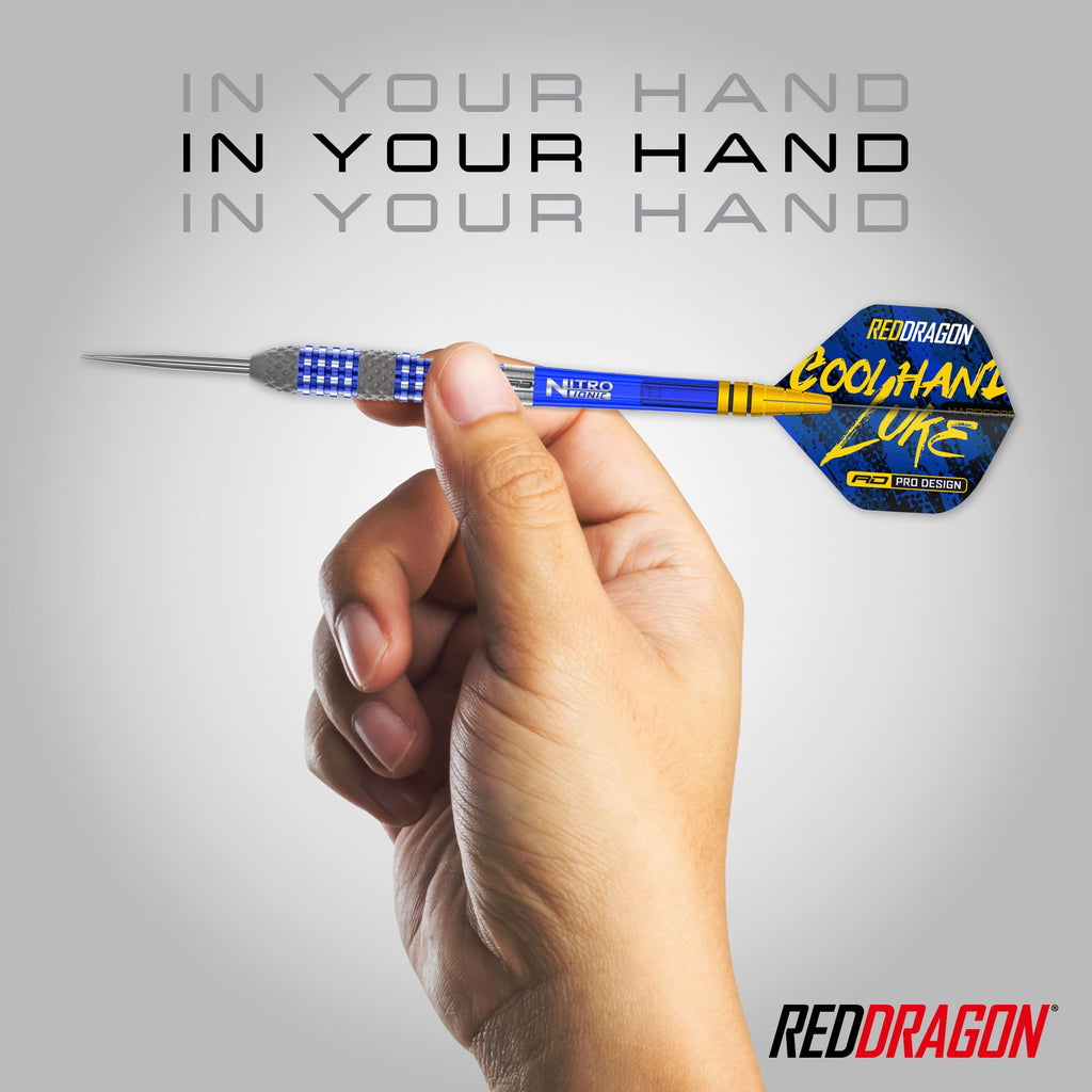 Red Dragon Luke Humphries TX2 24g Tungsten Darts Set – Atomised Grip