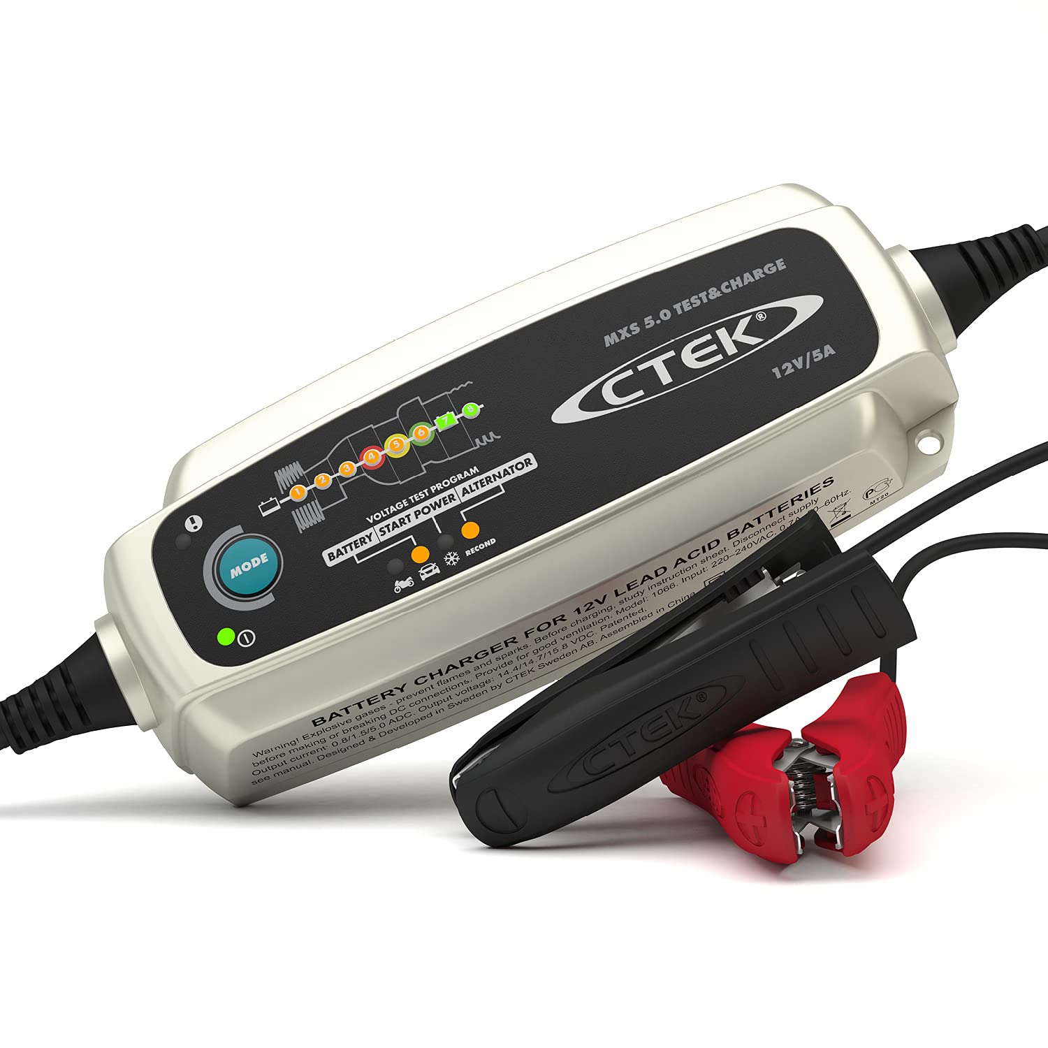 CTEK MXS 5.0 Test and Charge | Intelligent Battery Charger and Tester