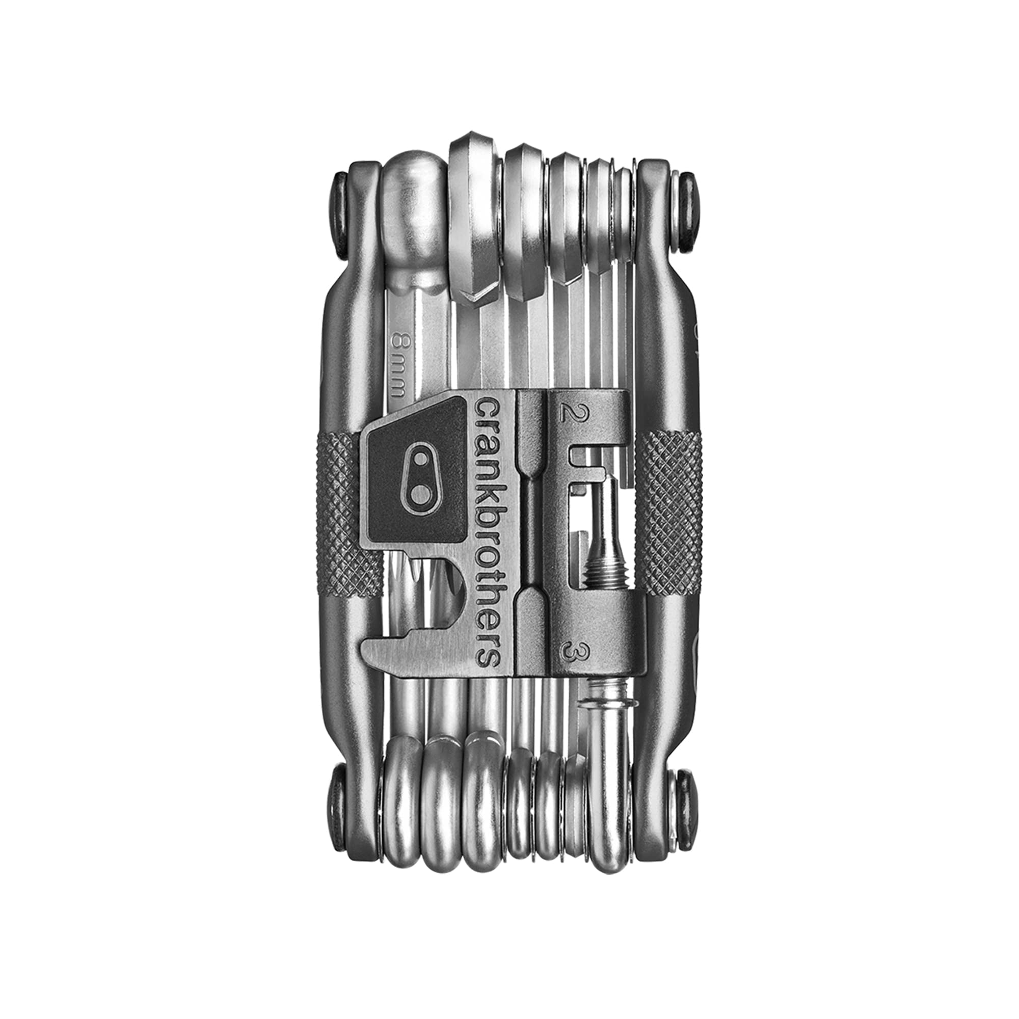 Crank Brothers Multi-19 Bike Multitool with Chain Tool & Flask - Grey