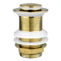 Xcel Home Gold Unslotted Basin Waste - Brass Pop-Up Sink Plug G 1 1/4