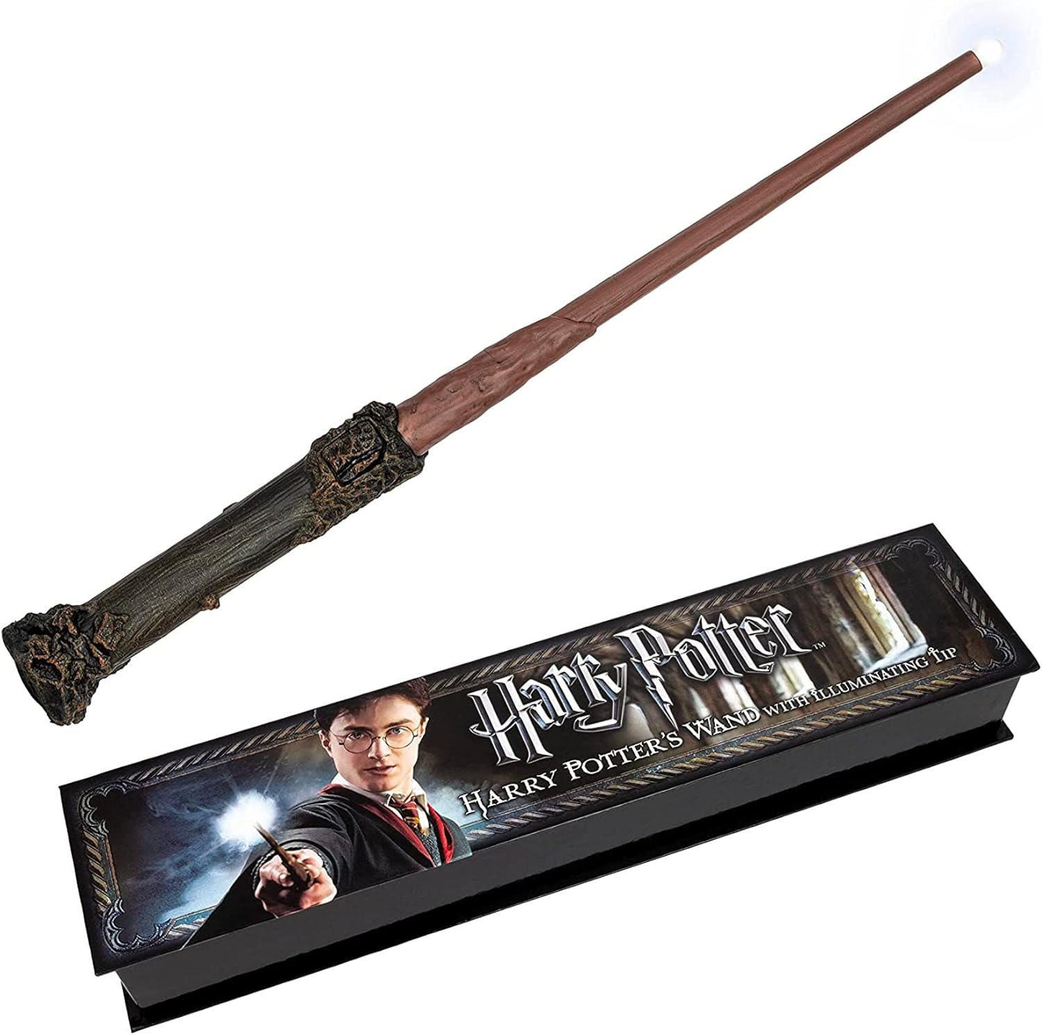 The Noble Collection Harry Potter Illuminating Wand - 14" Movie Replica