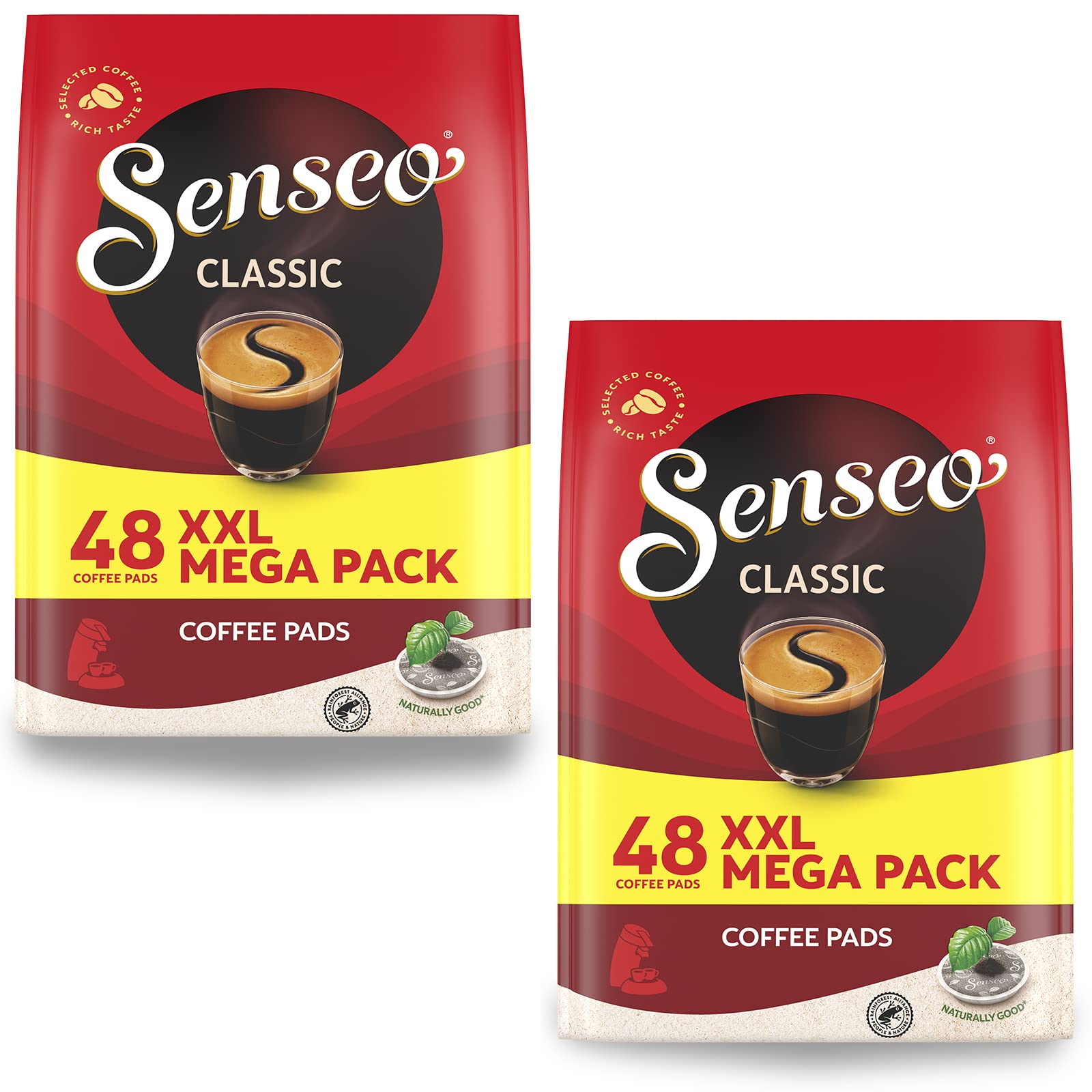 Senseo Classic Medium Roast Coffee Pads - 96 Pods (Pack of 2 x 48)