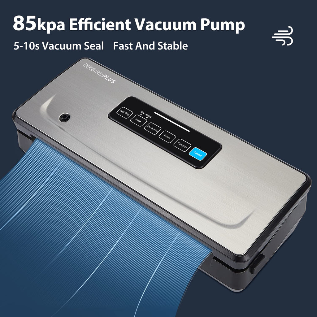 INKBIRD Vacuum Sealer Machine | 85kPa Automatic Food Sealer with Cutter