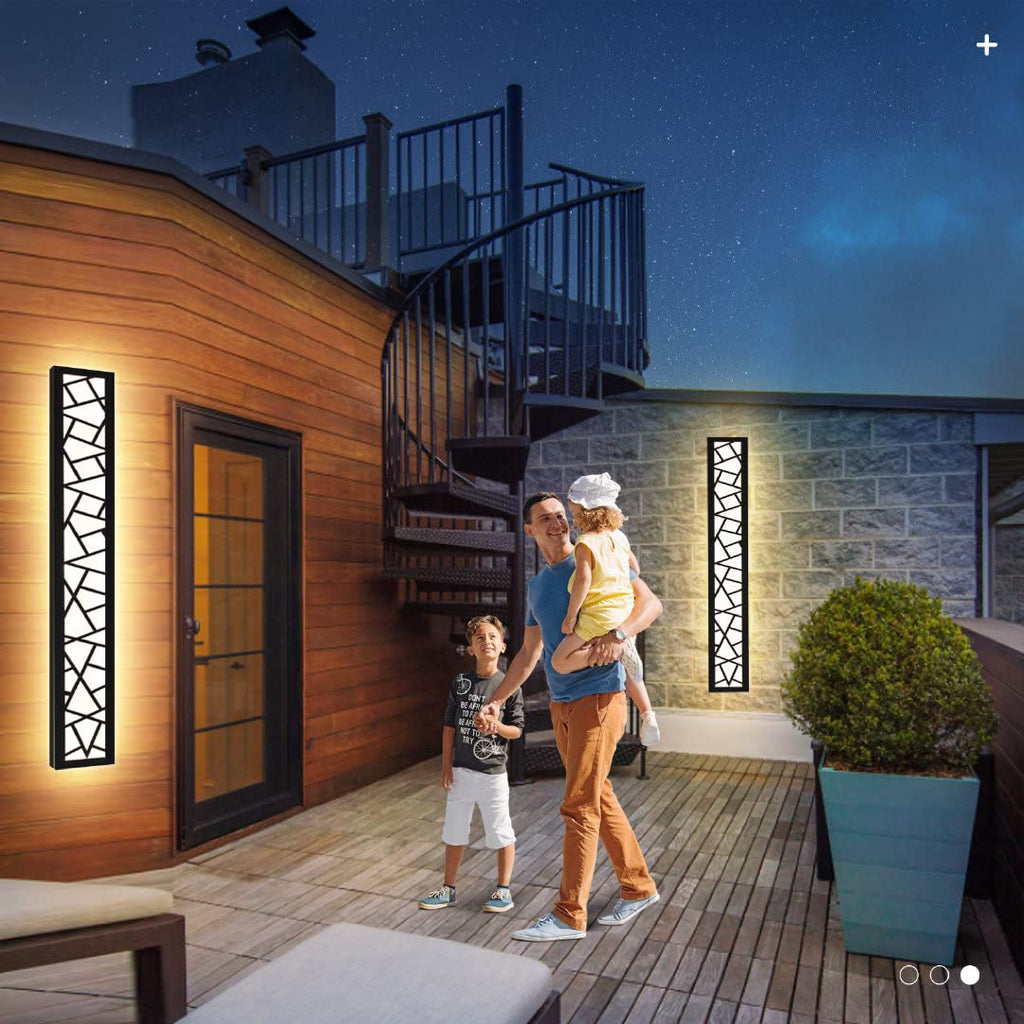 LUOLONG IP67 Waterproof LED Long Wall Light | Anthracite Aluminum 80CM