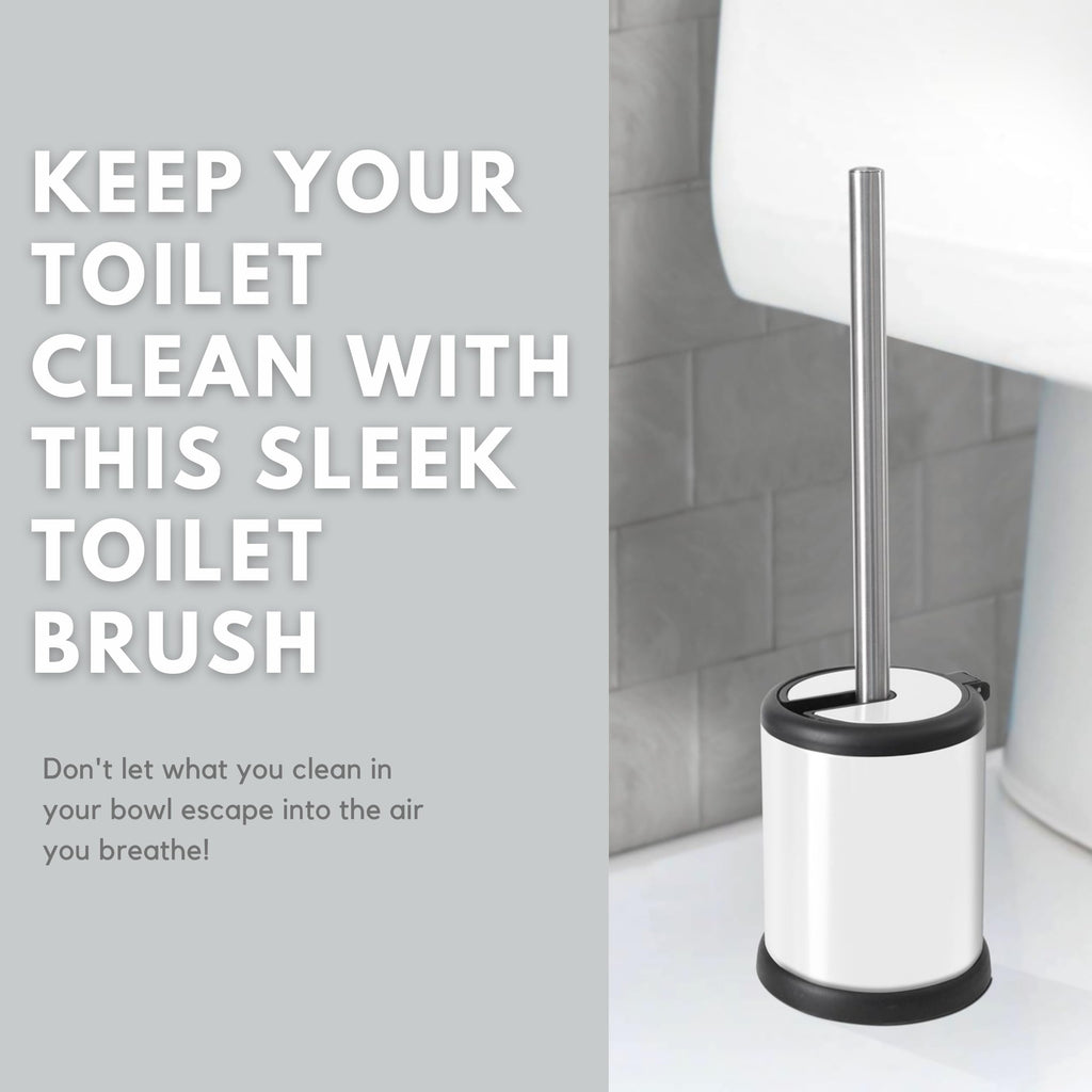 ToiletTree Products Deluxe Toilet Brush with Lid, White - image 2