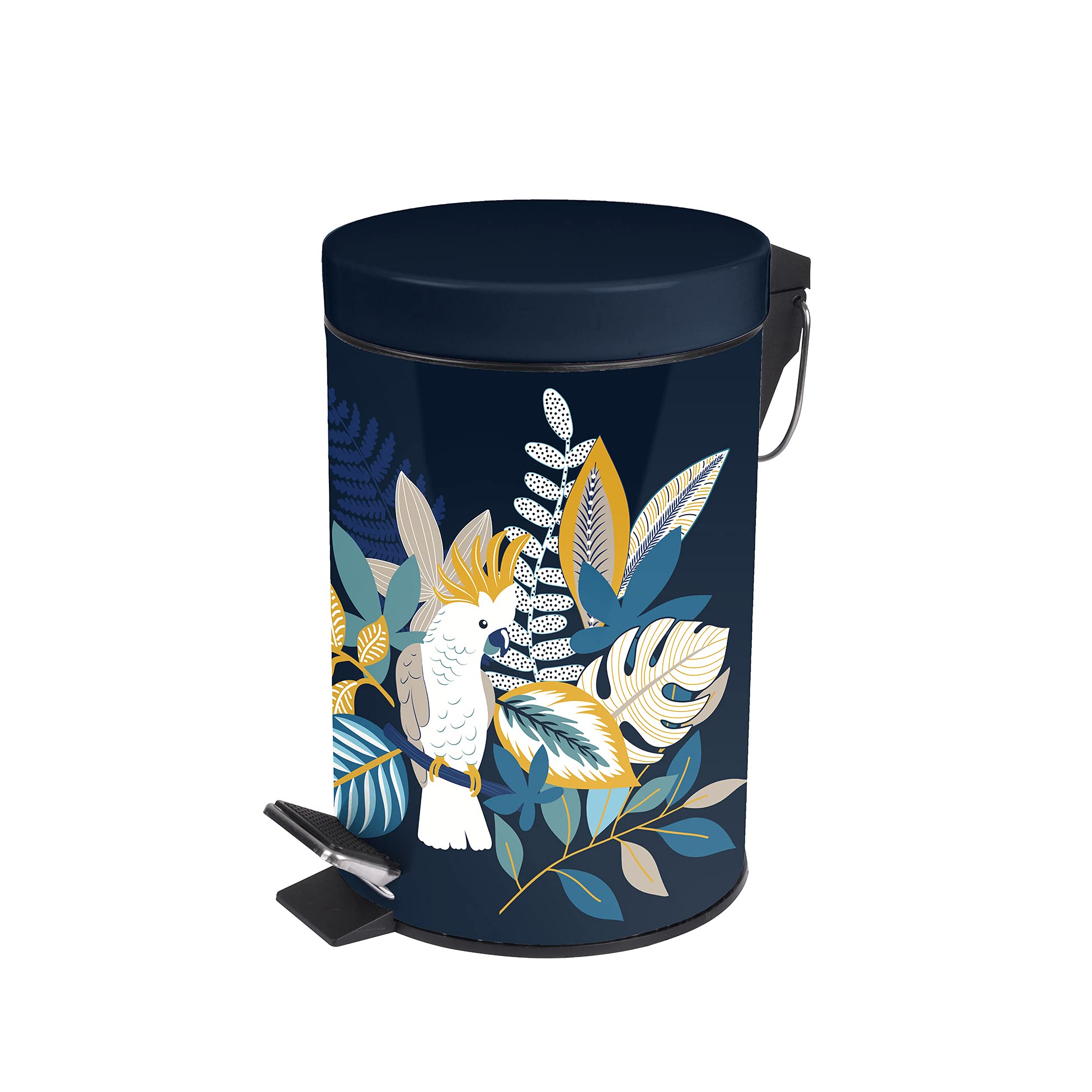 Douceur d'Intérieur Aramis Metal Pedal Bin - Multicoloured, 3L