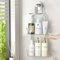APLOP 2-Tier Hanging Shower Caddy – Rustproof Aluminum Bathroom Organizer