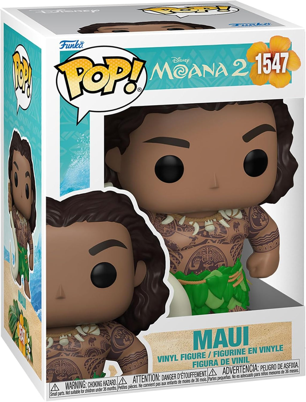 Funko Pop! Disney: Moana 2 – Maui 3.75-Inch Vinyl Collectible Figurine