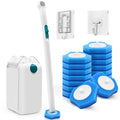 NEWE Disposable Toilet Brush Set | Toilet Wand with 16 Cleaner Refills
