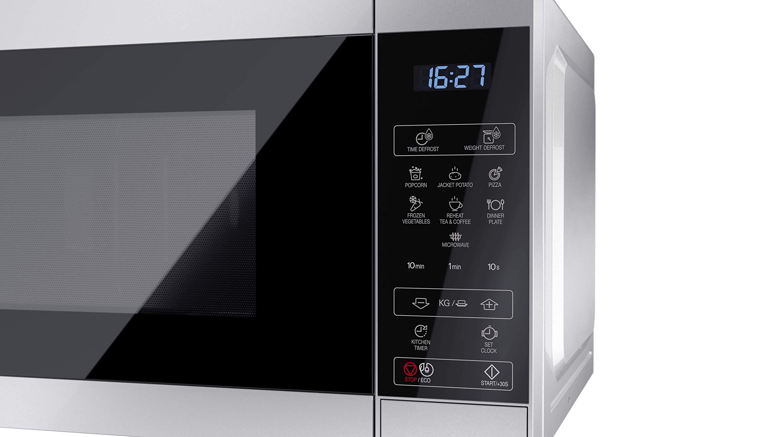 Sharp YC-MS02U-S 800W Digital Microwave – 20L Compact Solo Oven, Silver