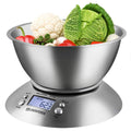 UNIWEIGH Digital Kitchen Food Scale | Stainless Steel with 2.15L Bowl