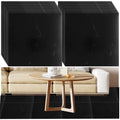 Black Marble Vinyl Floor Tiles - 40Pcs Peel and Stick