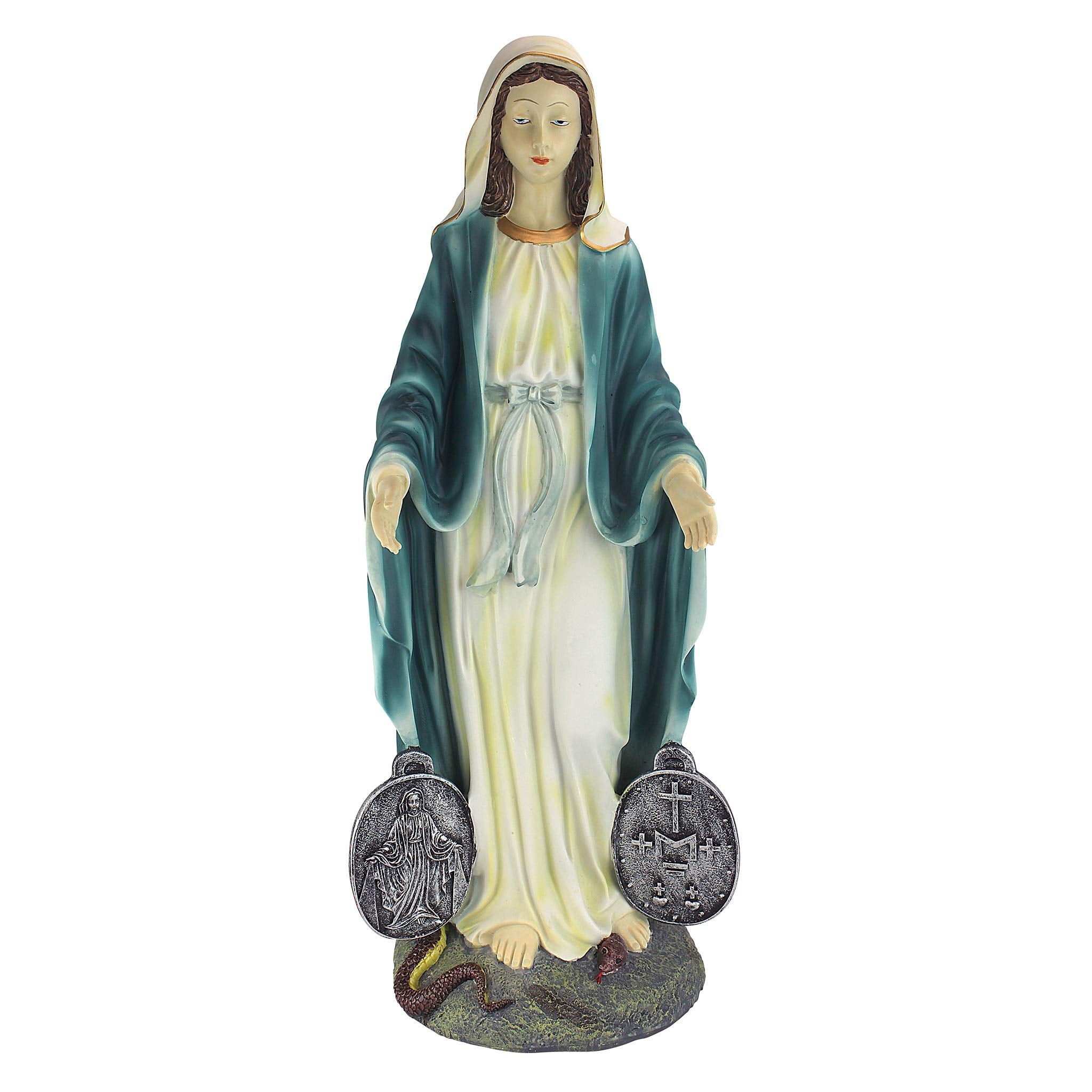 Design Toscano Miraculous Medal Madonna Garden Statue – 58.5cm Polyresin